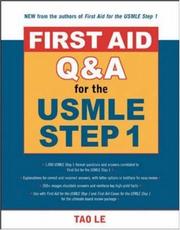 Cover of: First Aid Q&A for the USMLE Step 1 (First Aid) by 