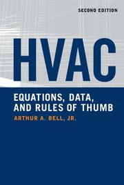 Cover of: HVAC Equations, Data, and Rules of Thumb, 2nd Ed.