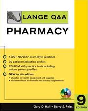 Cover of: Lange Q&A Pharmacy (Lange Q&a Allied Health) by Gary D. Hall, Barry S. Reiss
