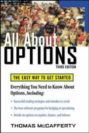 Cover of: All About Options, 3E (All About Series) by Thomas A. McCafferty