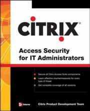 Cover of: Citrix® Access Suite Security for IT Administrators