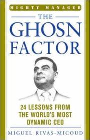 Cover of: The Ghosn Factor (The Mighty Manager's Handbooks)