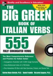 Cover of: The Big Green Book of Italian Verbs (Book w/CD-ROM)