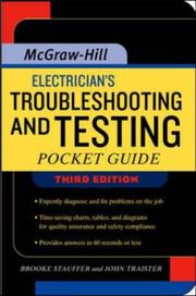 Electrician's troubleshooting and testing pocket guide by H. Brooke Stauffer, Brooke Stauffer, John E. Traister, John E Traister