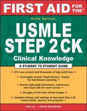 Cover of: First Aid for the USMLE Step 2 CK (First Aid) by Tao Le, Vikas Bhushan