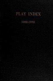 Cover of: Play index, 1988-1992