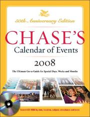 Cover of: Chase's Calendar of Events 2008 w/CD-Rom (Chase's Calendar of Events)