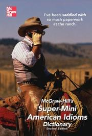 Cover of: McGraw-Hill's Super-Mini American Idioms Dictionary, 2e (McGraw-Hill Super Mini) by Richard A. Spears