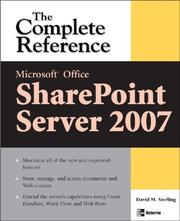 Cover of: Microsoft® Office SharePoint® Server 2007: The Complete Reference (Complete Reference Series)