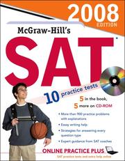 Cover of: McGraw-Hill's SAT, 2008 Edition book-CD-ROM
