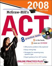 mcgraw-hills-act-with-cd-rom-2008-edition-cover