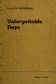 Cover of: Unforgettable days