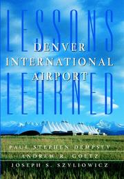 Cover of: Denver International Airport: lessons learned
