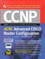 Cover of: CCNP Advanced CISCO Router Configuration Study Guide : (Exam 640-403)