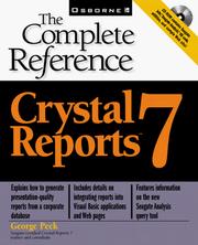 Cover of: Crystal Reports 7 by George Peck