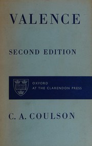 Cover of: Valence by Coulson, C. A.