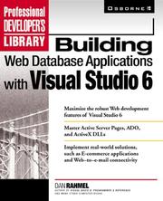Cover of: Building Web database applications with Visual Studio 6 by Dan Rahmel