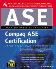 Cover of: Compaq ASE certification study guide: exam 010-397, exam 010-078, exam 010-067
