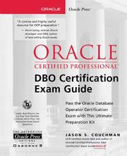 Cover of: Oracle certified professional: DBO certification exam guide