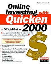 Cover of: Online investing with Quicken 2000: the official guide