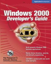 Cover of: Windows 2000 developer's guide