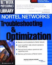 Nortel networks troubleshooting and optimization by Ragho Mahalingham