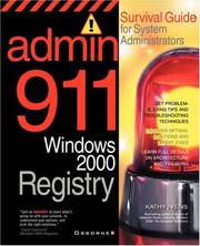Cover of: Admin911: Windows 2000 Registry