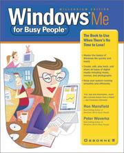 Cover of: Windows Me for busy people by Ron Mansfield