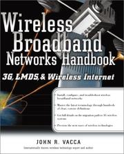 Cover of: Wireless broadband networks handbook: 3G, LMDS & wireless Internet