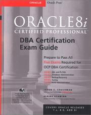 Cover of: Oracle8i Certified Professional DBA Certification Exam Guide
