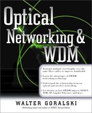 Optical networking & WDM by Walter Goralski