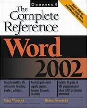 Cover of: Word 2002: the complete reference