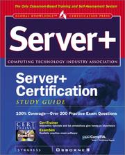 Cover of: Server+ certification study guide