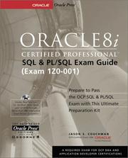 Cover of: Oracle8i certified professional SQL and PL/SQL exam guide