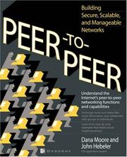 Cover of: Peer-to-Peer by Dana Moore, John Hebeler, Dana Moore, John Hebeler