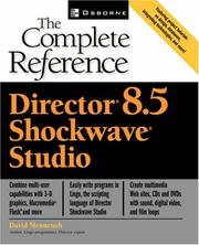Cover of: Director 8.5 Shockwave Studio | David Mennenoh