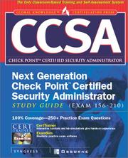 Cover of: CCSA next generation check point certified security administrator study guide by Syngress Media, Inc.