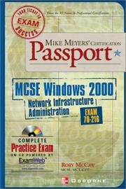 Cover of: Mike Meyers' MCSE Windows (r) 2000 Network Infrastructure Administration Certification Passport (Exam 70-216)