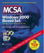 Cover of: MCSA Windows(R) 2000 Boxed Set (Exams 70-210, 70-215,70-218) by Alan Simpson, Syngress Media