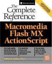Macromedia Flash MX ActionScript by Sanders, William B.