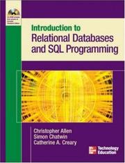 Cover of: Introduction to Relational Databases