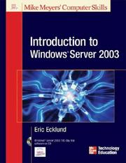 Cover of: Introduction to Windows® Server 2003 by Eric Ecklund