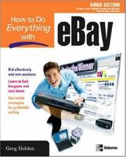 Cover of: How to do everything with eBay by Greg Holden