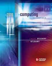 Cover of: Computing Essentials 2006, Complete Edition (O'Leary, Timothy J., O'Leary Series.)