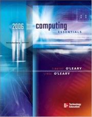 Cover of: Computing Essentials 2006 Intro Edition W/ Student CD | Timothy J O