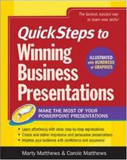 Cover of: QuickSteps to Winning Business Presentations