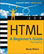 Cover of: HTML by Wendy Willard, Wendy Willard