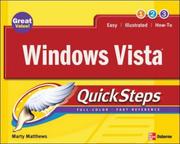 Cover of: Windows Vista QuickSteps (Quicksteps) by Marty Matthews