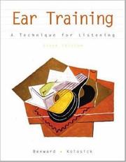 Cover of: Ear Training by Bruce Benward, J. Timothy Kolosick