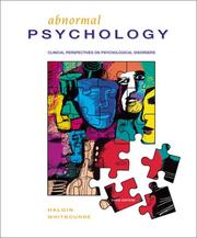 Cover of: Abnormal Psychology: Clinical Perspectives On Psychological Disorders, Third Edi